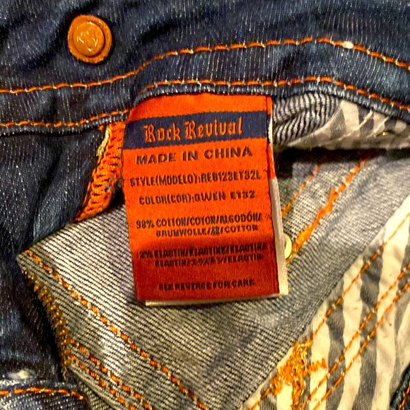 Rock Revival Gwen Easy Straight Jeans - Size 27 - Picture 4 of 7